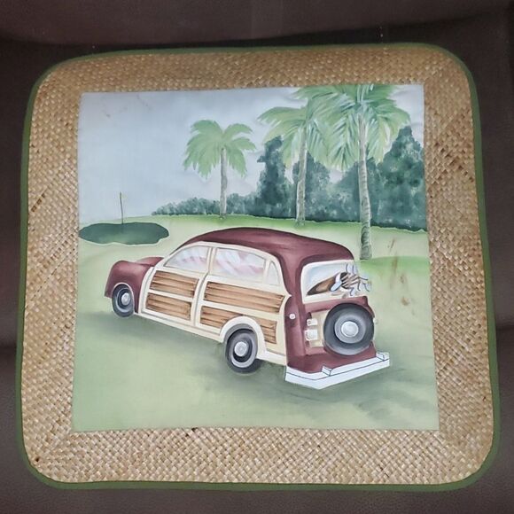 Vintage Hawaiian Pillow Shams Set of 4 - Picture 7 of 10